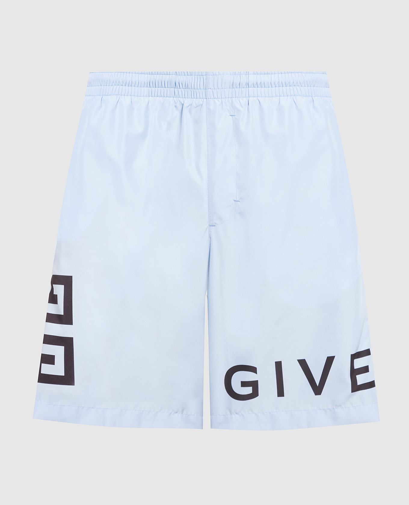 Blue logo print swim shorts