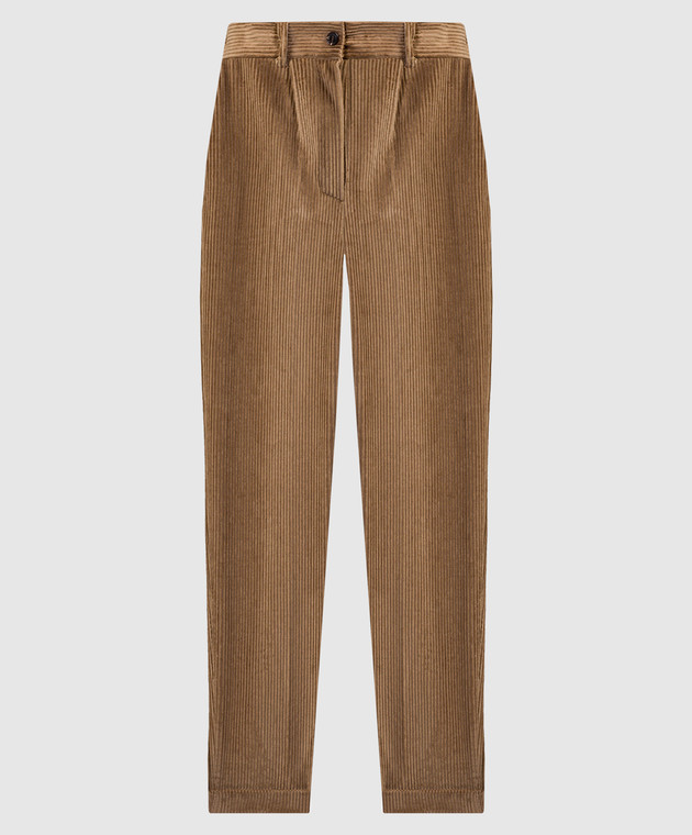 Kiton Brown corduroy pants D50105K0561B