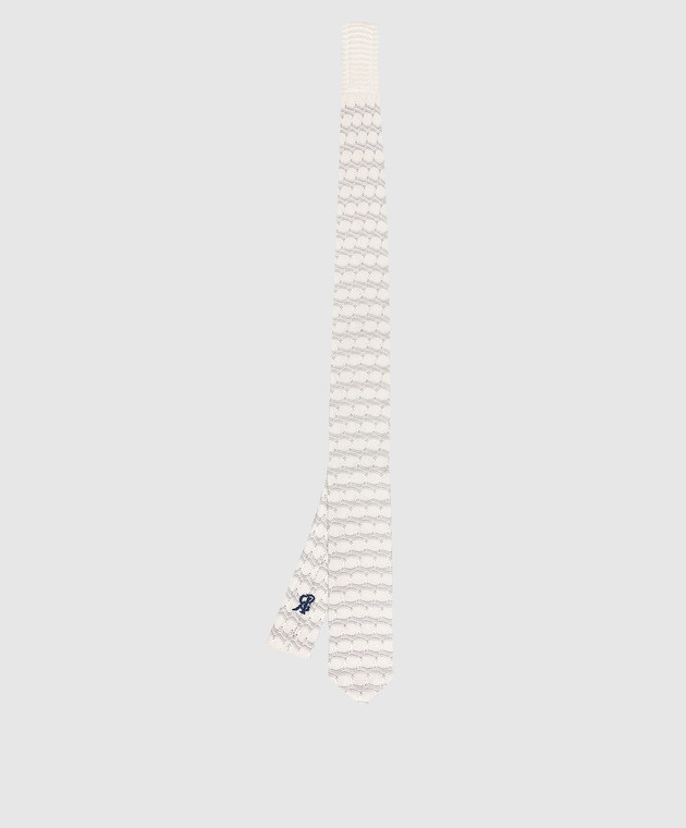 Stefano Ricci Дитяча краватка з шовку в геометричним малюнком. YCRMTSR8162 зображення 2