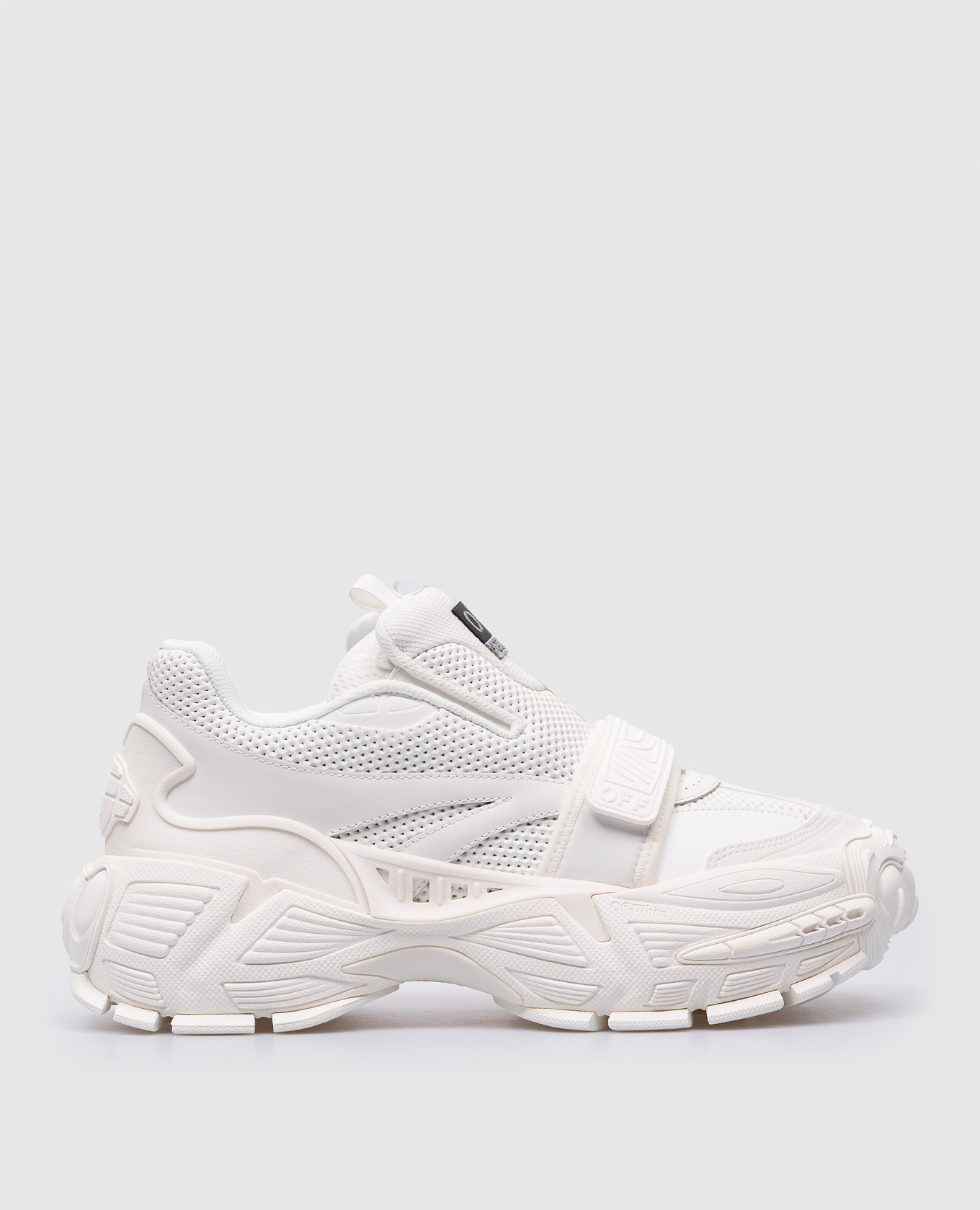White combination Glove Slip On sneakers