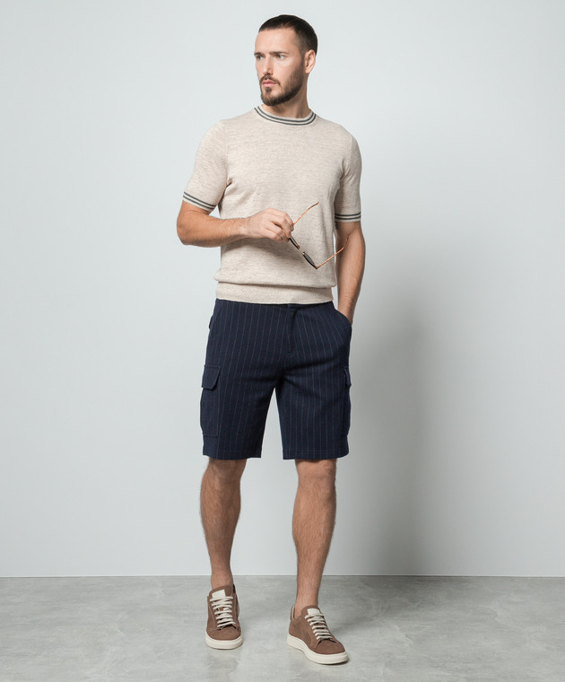 Brunello Cucinelli Бежевый джемпер M2L18300CL432 изображение 2