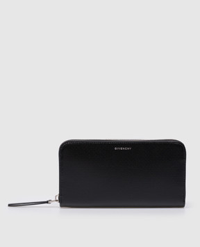 Givenchy Черный кожаный кошелек с логотипом BK6097K1T4