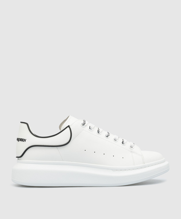 Alexander McQueen White leather sneakers with logo 625156WHXMT