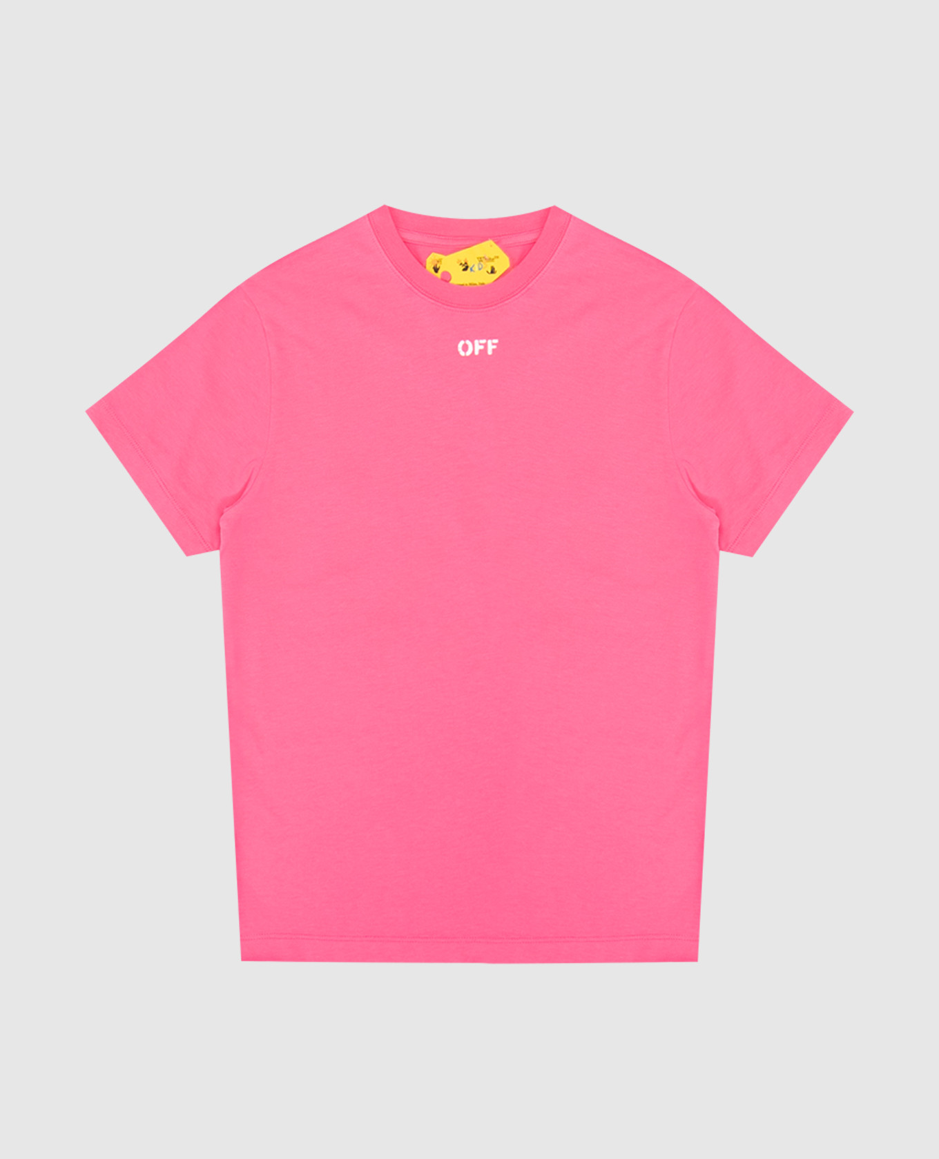Детская розовая футболка с принтом логотипа
