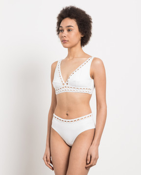 Ermanno Scervino Белый лиф от купальика D424Y352LYT