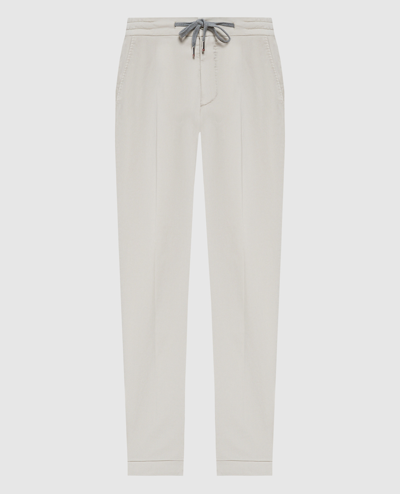 Beige tapered trousers by Caracciolo