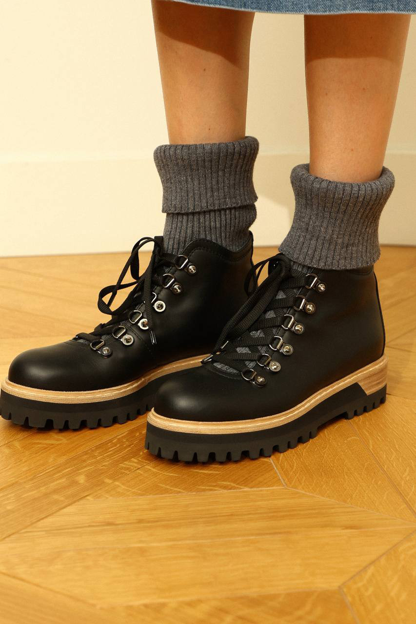 Le Silla Черные ботинки St.Moritz 7506R040M1PPCHI изображение 6