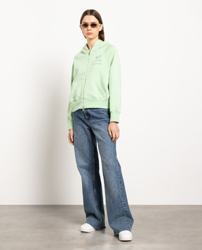 Ermanno Scervino Зелена спортивна кофта з логотипом D425L316LGFVV