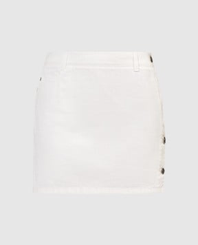 Ermanno Scervino Белая джинсовая юбка мини с патчем логотипа D447O312KBB