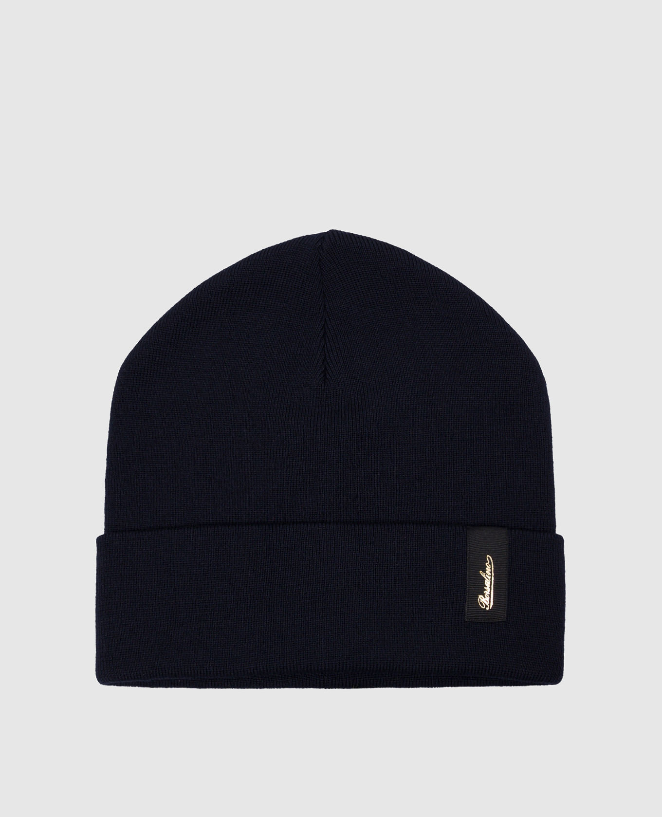 Hill blue wool cap with logo