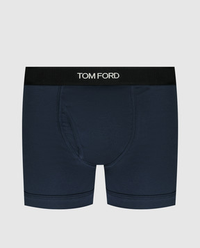 Tom Ford Синие трусы-боксеры с логотипом T4LC31040