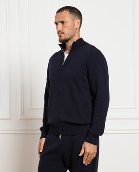Cashmere&Whiskey Синий кардиган из кашемира MU7931307341PF