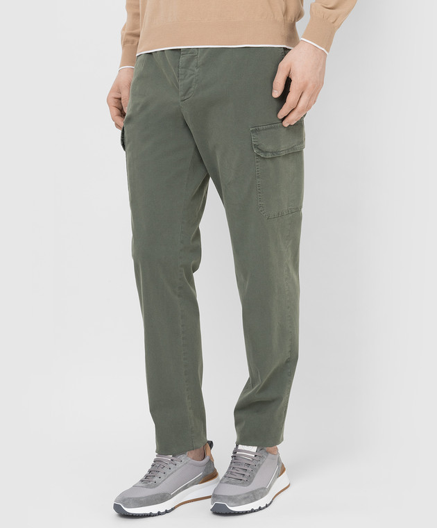 Peserico Зелені штани-карго R54518T302481 зображення 3