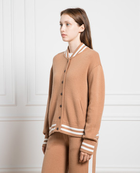 Allude Коричневий кардиган з вовни та кашеміру 23517710
