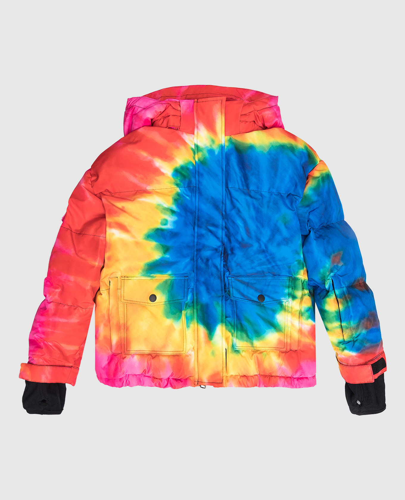 

Детская горнолыжная куртка в принт Tie & Dye, Разноцветный, Куртки