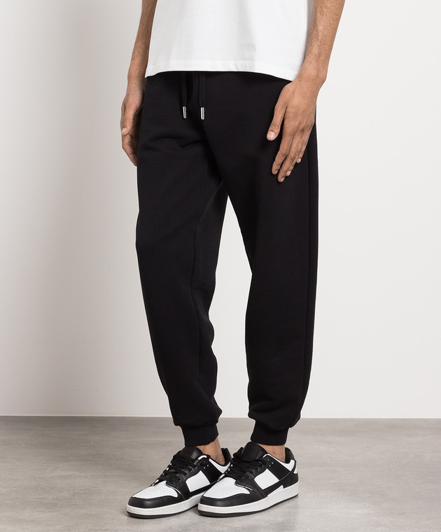 Ami Paris Черные джогера с логотипом UTR204747 изображение 3