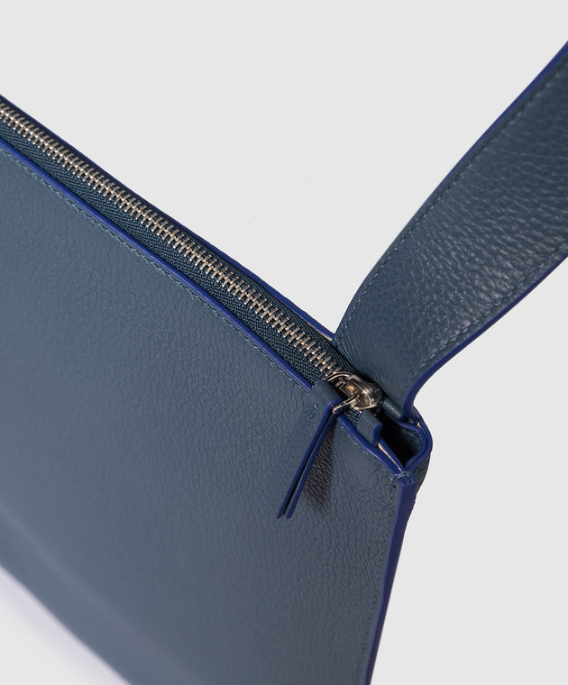 The Row Синя шкіряна сумка Dylan W1308L129 зображення 5