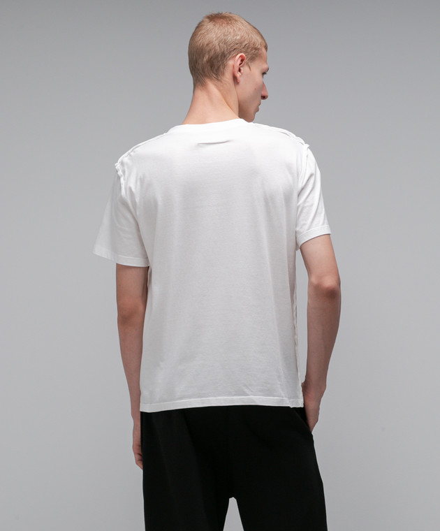 Maison Margiela MM6 Белая футболка с принтом логотипа S62GD0165S23588 изображение 4