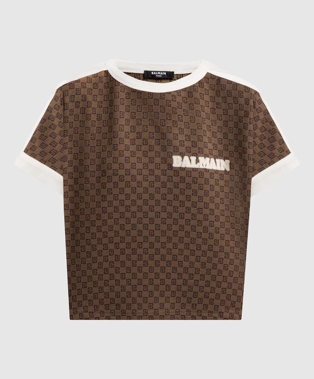 Balmain T-shirt Herren Farbe Braun In Brown