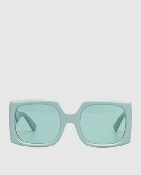 AMBUSH Зеленые очки Fhonix с фактурным логотипом BERI008F22PLA001