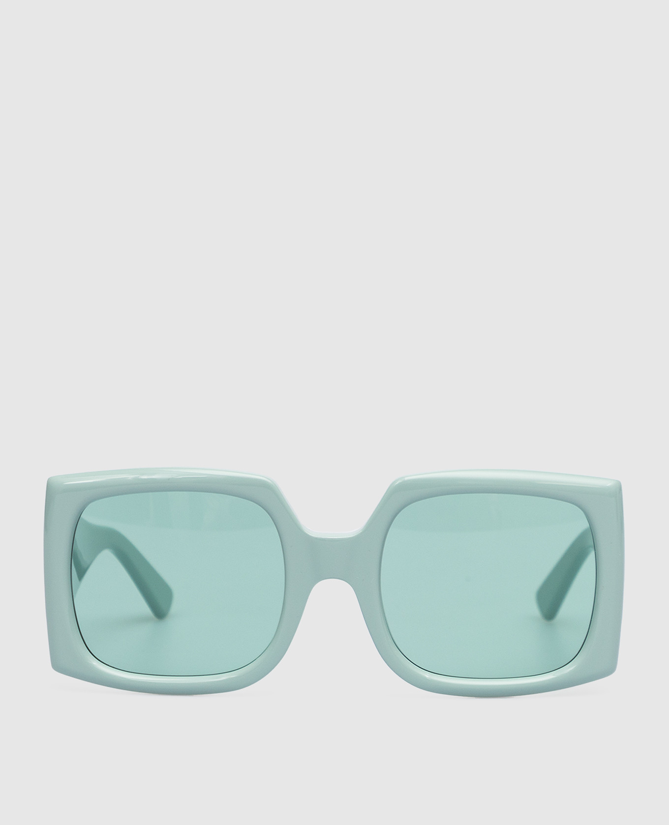 Fhonix green sunglasses with textured logo