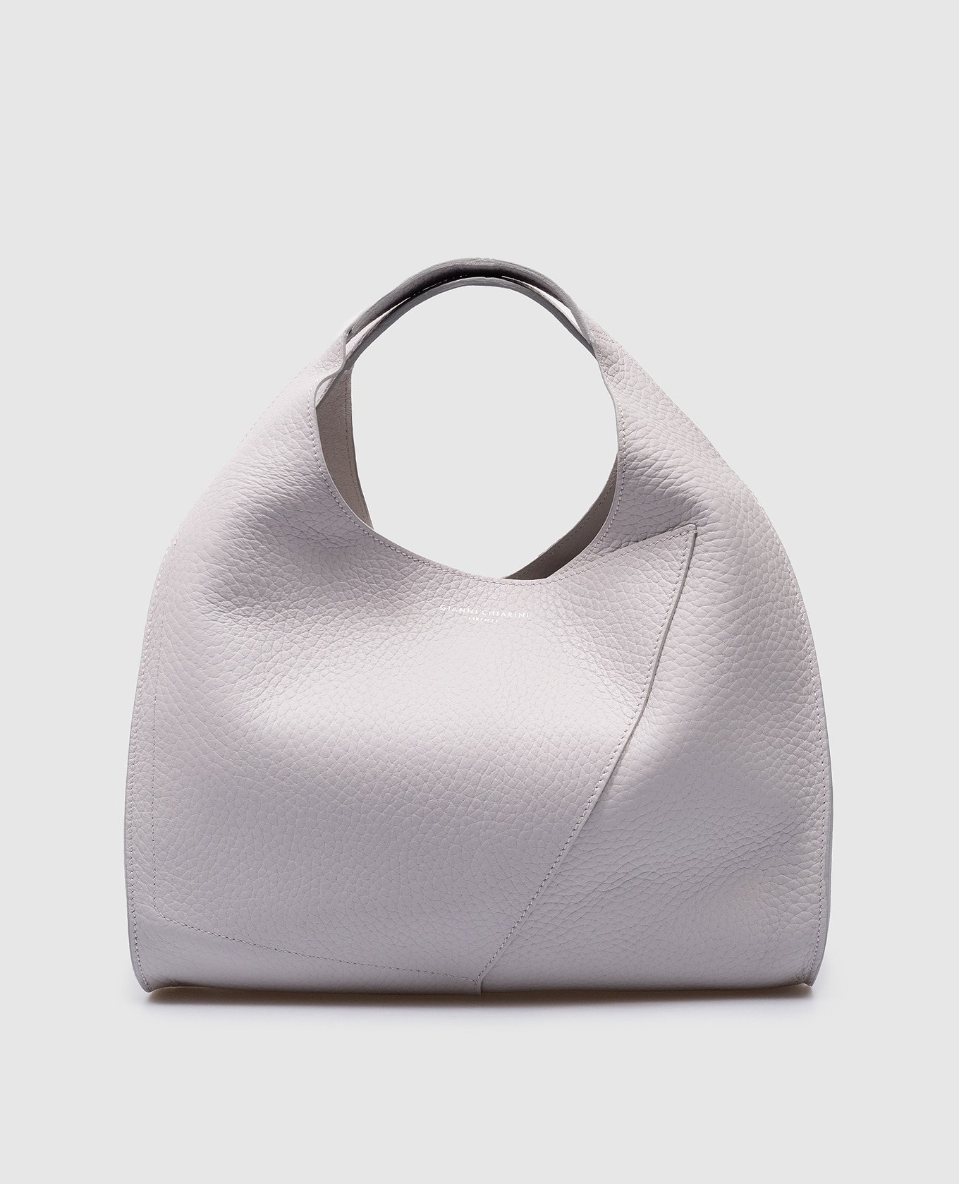 Euforia Gray Embossed Leather Bag