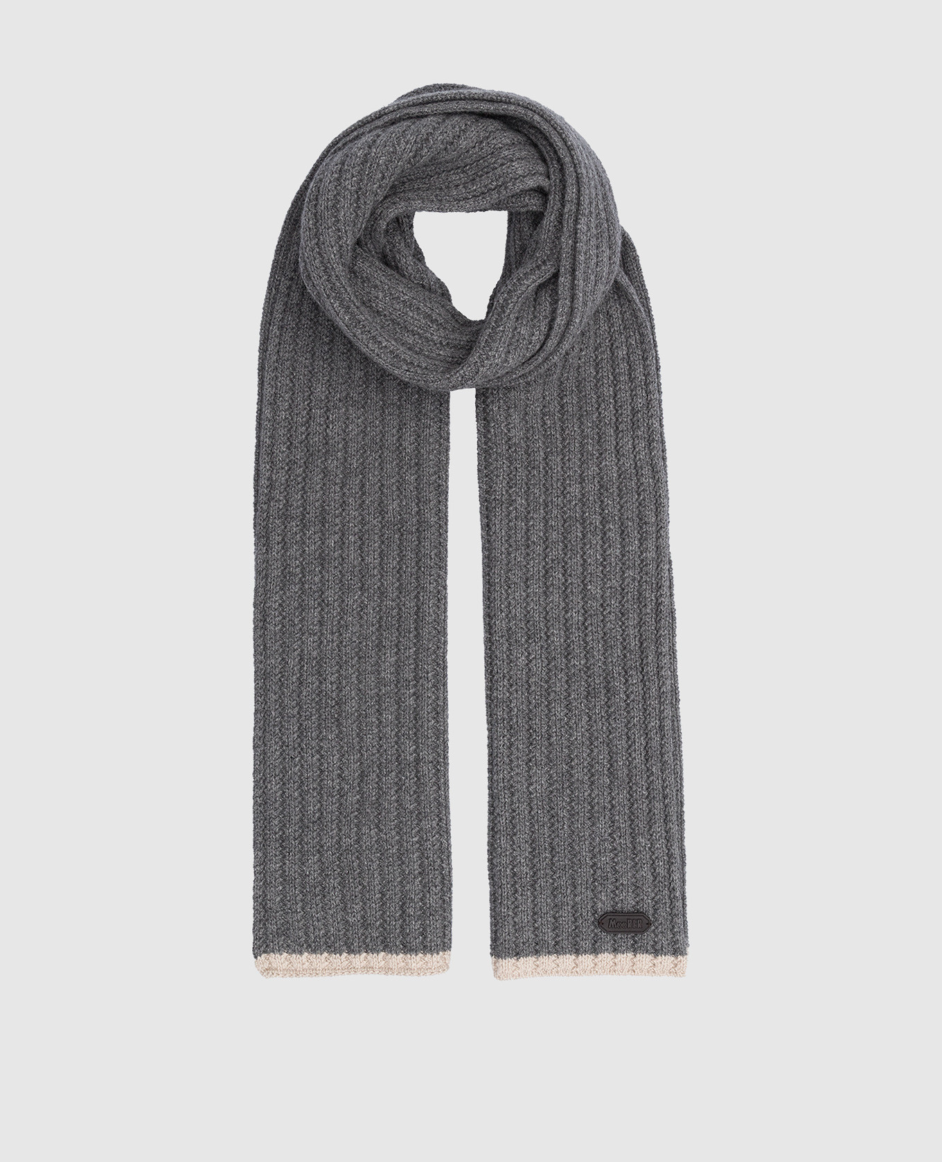 HOBART gray cashmere scarf