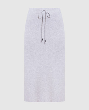 Peserico Gray skirt with monil chain S95015F14K09234