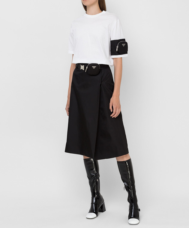 Prada Черная юбка 21H8571WQ8 изображение 2