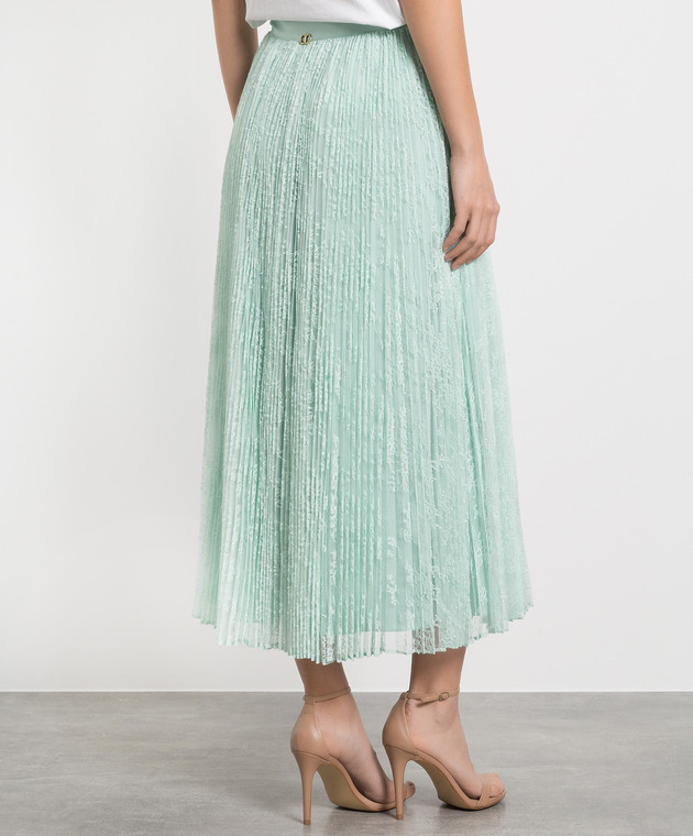 Twinset Green pleated skirt with lace 231TP2691 изображение 4