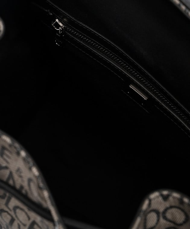 Dolce&Gabbana Gray backpack in logo pattern BM2228AJ705 image 4