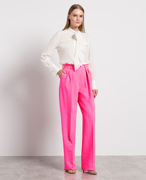 Max Mara Sportmax Розовые брюки из шерсти TIBET