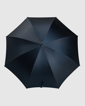 Pasotti Синий зонтик с ручкой из кожи OMITUO478RASO62793
