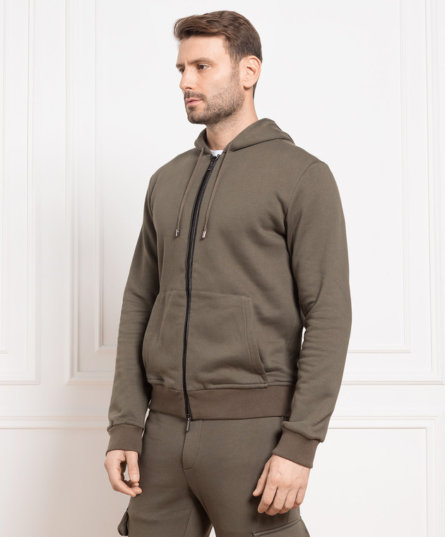 MooRER Спортивная кофта цвета хаки TARANLIL изображение 3