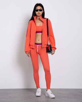 Off-White Помаранчеві легінси з візерунком логотипа OWVG035S22JER001