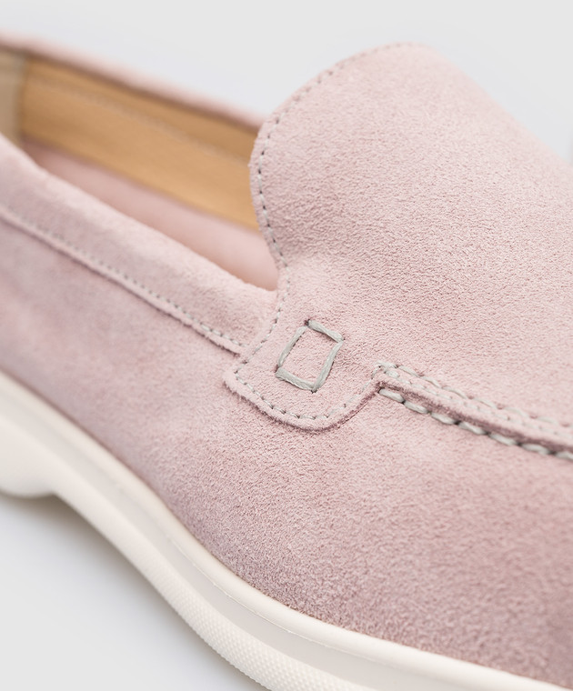 Doucal's Pink suede slippers DD8400ARTHUY229 изображение 5