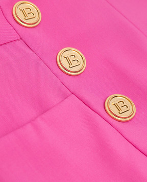 Balmain Дитячі рожеві штани з вовни 6R6A13I00891214