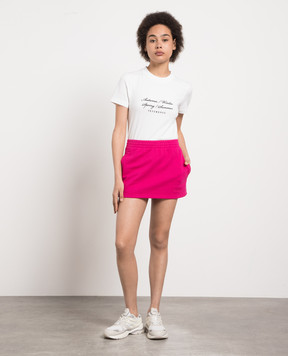 Vetements Рожева спідниця міні з логотипом WE54SK100H