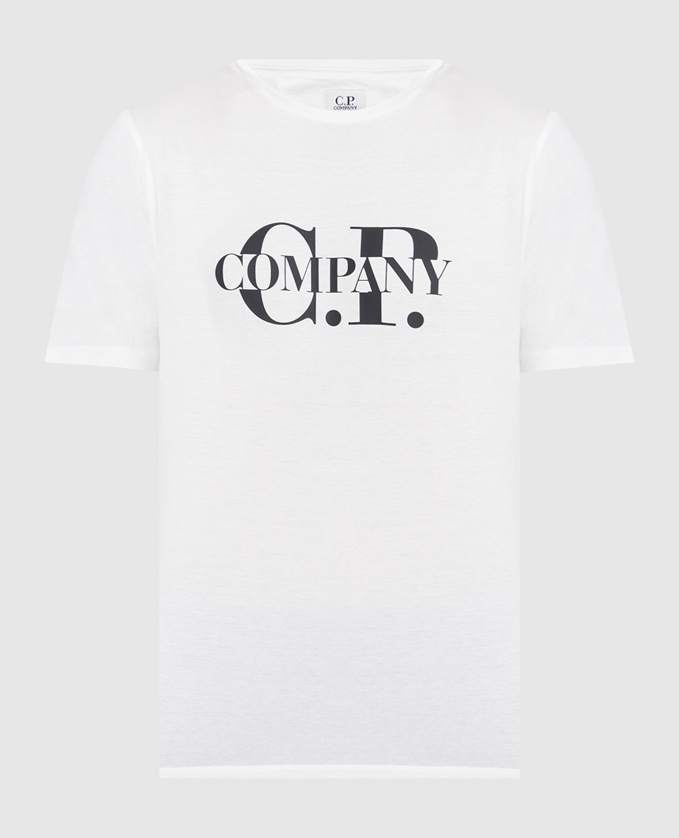 

Белая футболка с контрастным принтом логотипа, Белый, Футболки