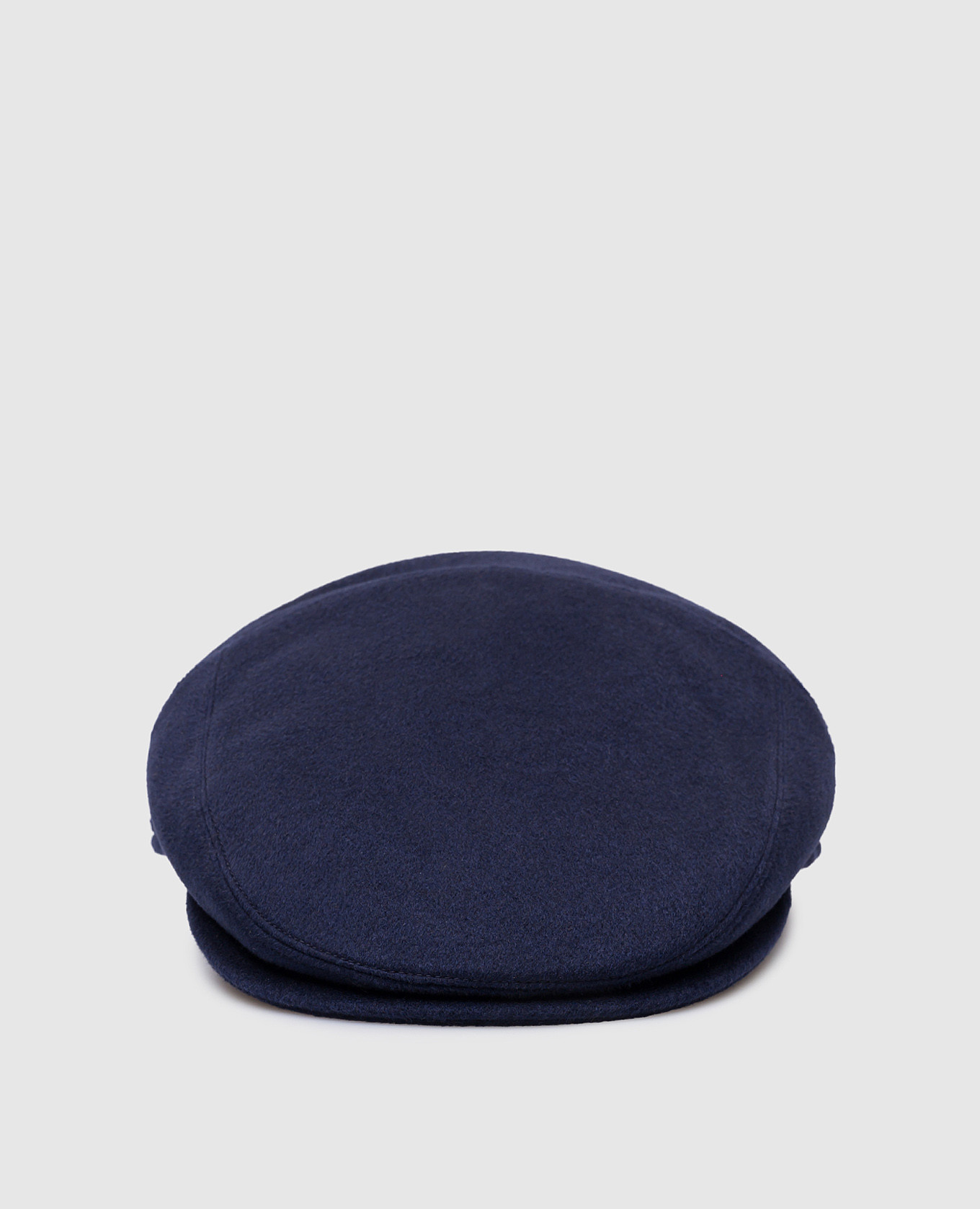 Blue Vincenzo cashmere cap with logo