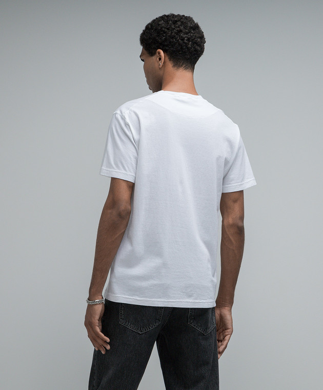 Stone Island White t-shirt with logo patch 791523757 image 4