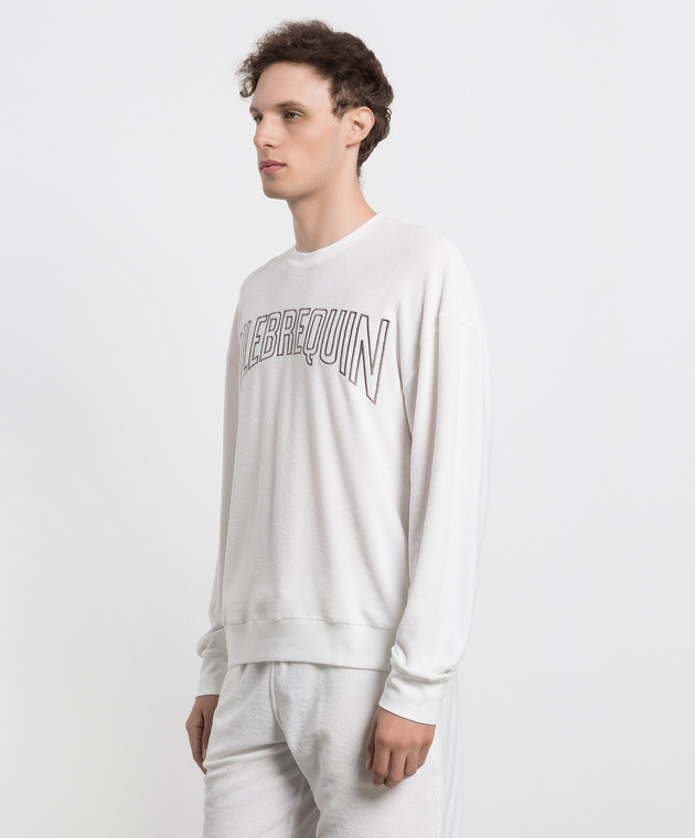 Vilebrequin Белый свитшот с вышивкой логотипа SWEC2Q01 изображение 3