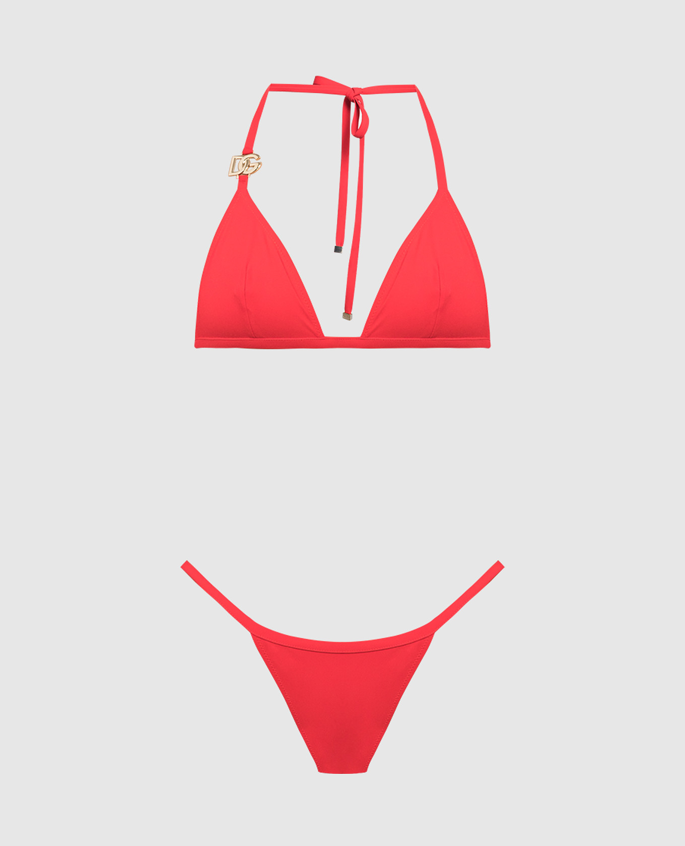Red swimsuit with DG logo