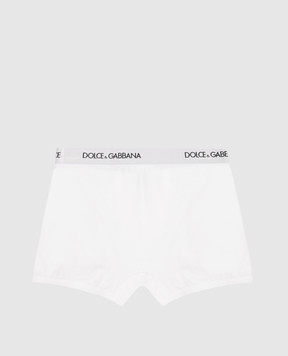 Dolce&Gabbana Дитячий набір білих трусів-боксерів з логотипом L4J701G7OCT