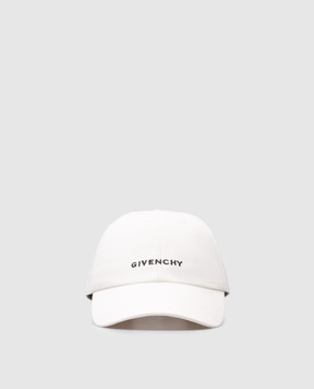 Givenchy Біла кепка з вишивкою логотипа BPZ022P0JV