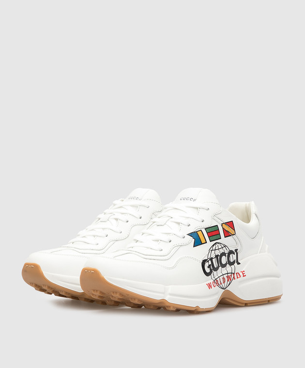 Gucci - Білі шкіряні кросівки 602047DRW00 купити в Symbol
