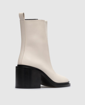 Jil Sander Кожаные челси молочного цвета J15WU0021PS361