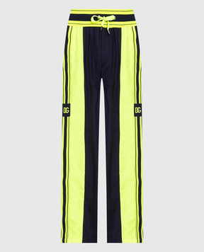 Dolce&Gabbana Спортивные брюки с неоновыми вставками GV62ATGEZ18