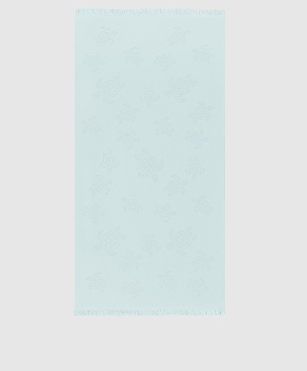 Vilebrequin Blue Santah towel in a pattern STHU1201w