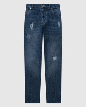 Brunello Cucinelli Сині джинси з проріхами M0Z37X2340ВЛ24